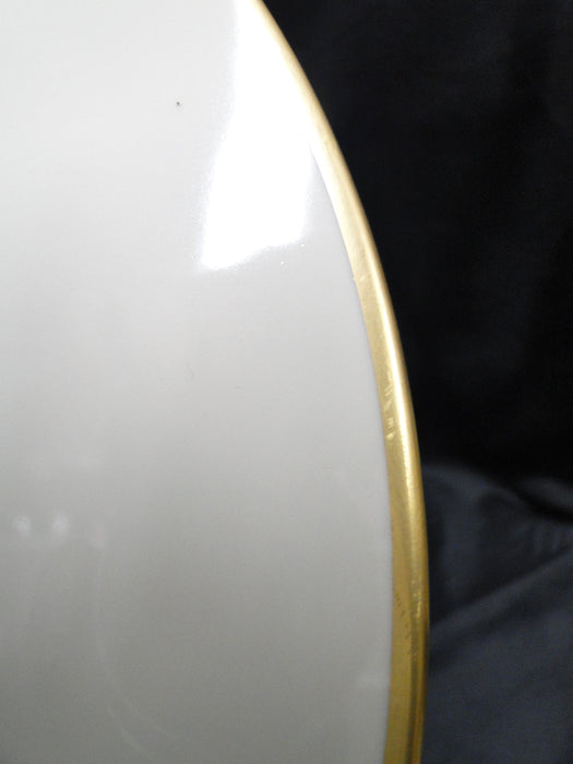 Anna Weatherly, Cream w/ Gold Trim, Smooth Edge: Charger Plate, 12 5/8"