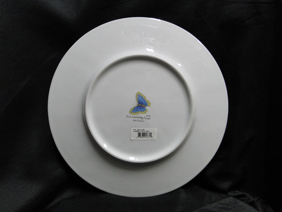 Anna Weatherly, Cream w/ Gold Trim, Smooth Edge: Charger Plate, 12 5/8"