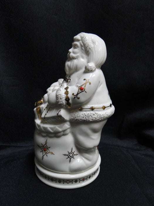 Lenox China Jewels Christmas: 2-Piece Santa Votive & Candle, 6 1/8"