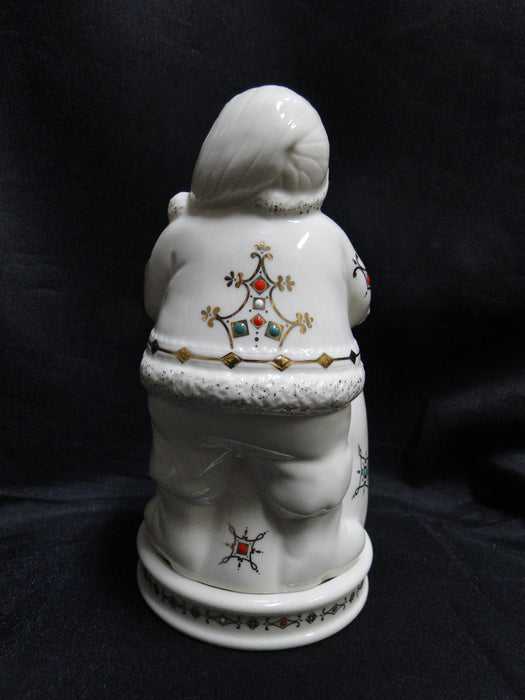 Lenox China Jewels Christmas: 2-Piece Santa Votive & Candle, 6 1/8"