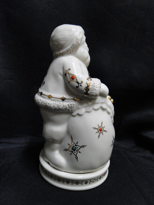 Lenox China Jewels Christmas: 2-Piece Santa Votive & Candle, 6 1/8"