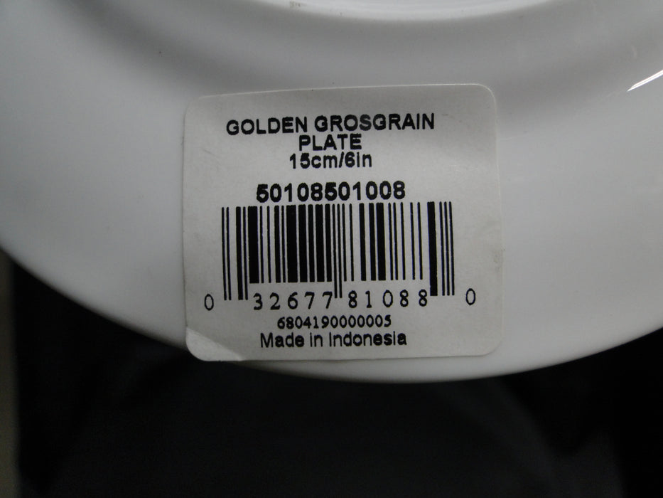 Wedgwood Vera Wang Golden Grosgrain: Bread Plate (s), 6"