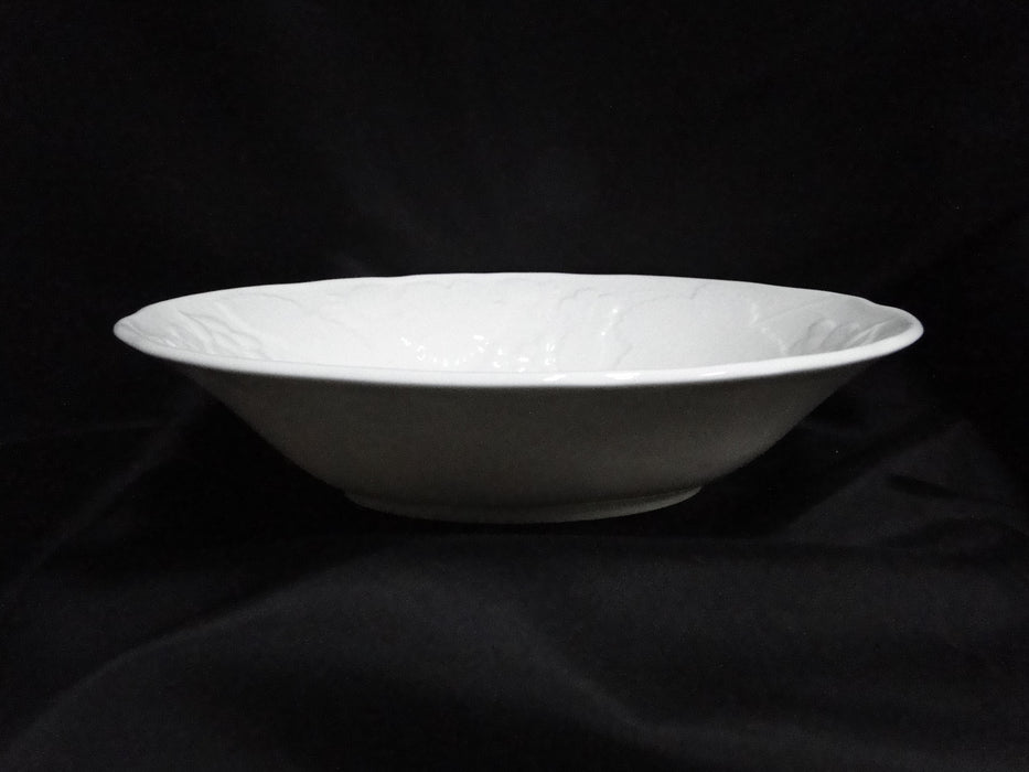 Wedgwood Strawberry and Vine, White, Bone: Oval Serving Bowl, 10" x 8"