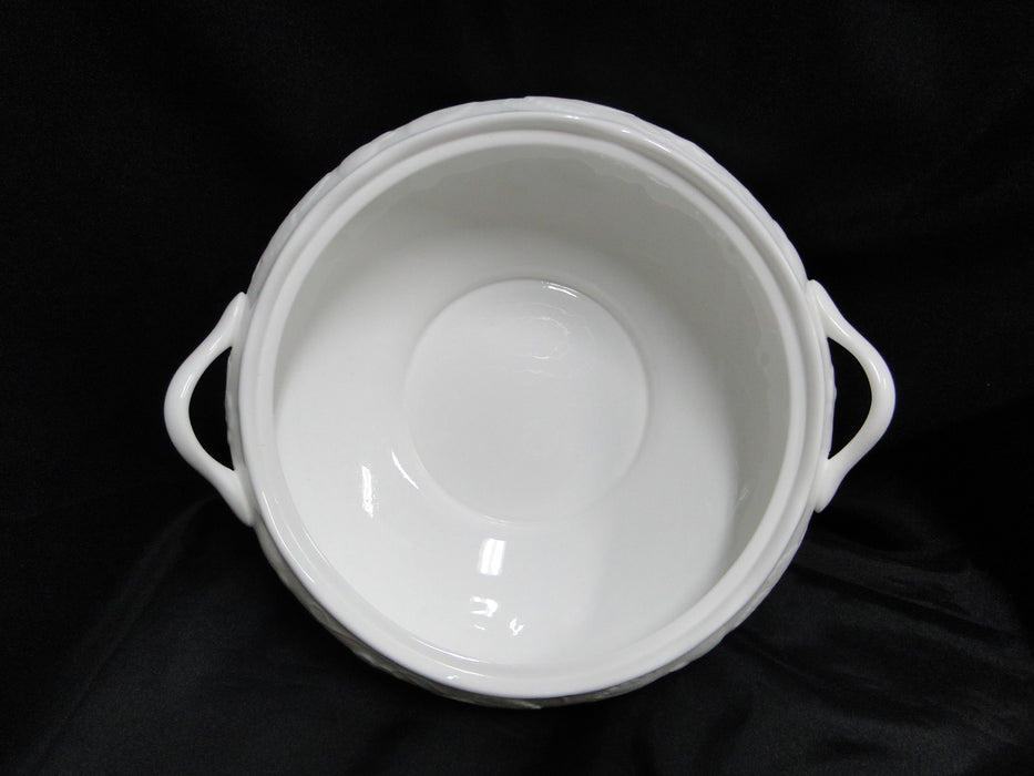 Wedgwood Strawberry and Vine, White, Bone: Round Serving Bowl w/ Lid