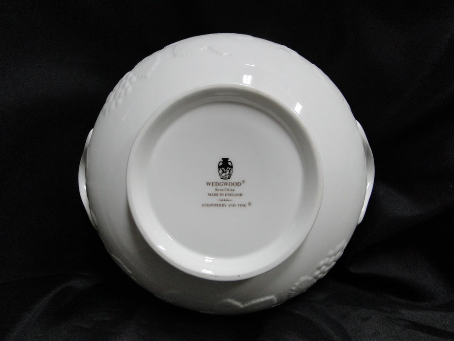 Wedgwood Strawberry and Vine, White, Bone: Round Serving Bowl w/ Lid