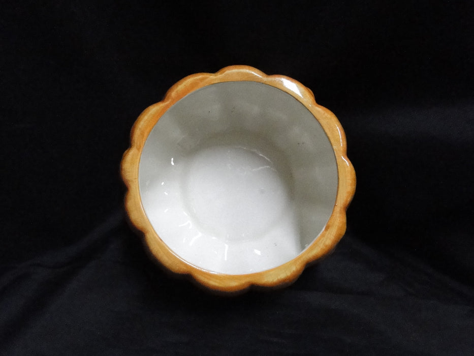 Fitz & Floyd Vegetable Garden: Pumpkin Soup Bowl & Lid, Leaf Saucer, Orig Box