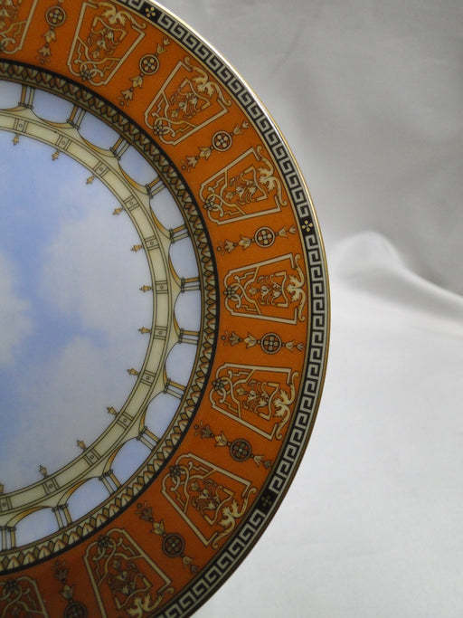 Bernardaud Grand Versailles, Orange Rim, Gold Design: Bread Plate (s), 6 3/4"