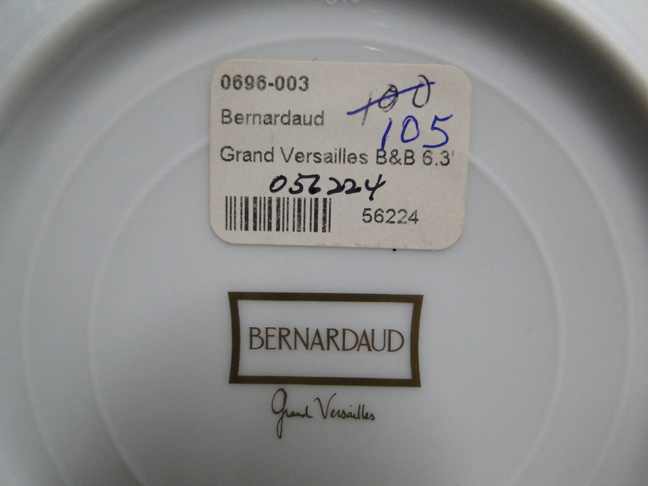 Bernardaud Grand Versailles, Orange Rim, Gold Design: Bread Plate (s), 6 3/4"