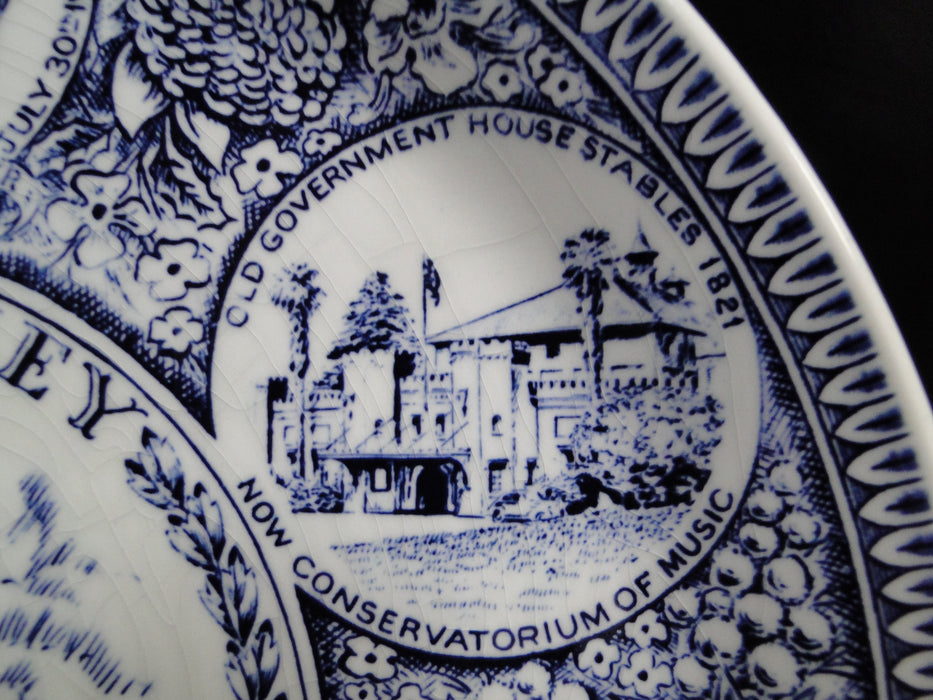 Johnson Brothers Old Sydney, Australia, Blue Scenes: Dinner Plate, 9 7/8", As Is