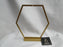 Tripar Octagonal Gold Metal Ornament Short Stand, 7 1/2" Tall