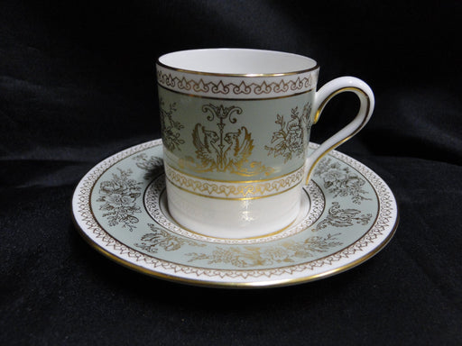 Wedgwood Gold Columbia, Sage Green, Gold Griffons: Demi Cup & Saucer Set