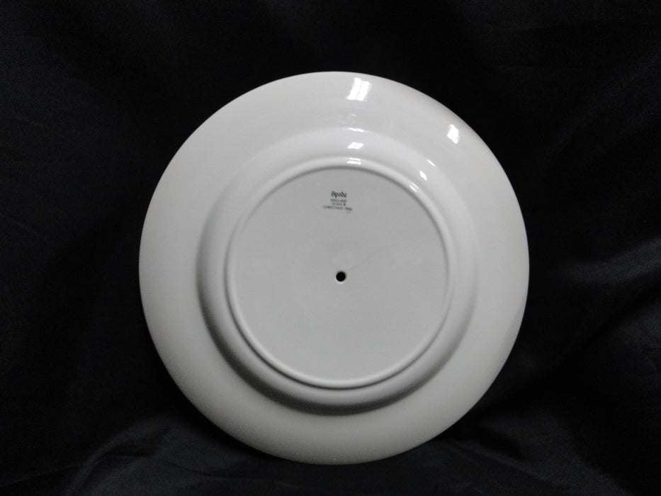 Spode Christmas Tree, Green Trim, England: 2-Tier Serving Tray, Green Trim Loss