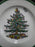 Spode Christmas Tree, Green Trim, England: 2-Tier Serving Tray, Green Trim Loss