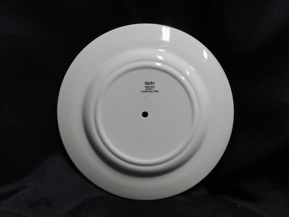 Spode Christmas Tree, Green Trim, England: 2-Tier Serving Tray, Green Trim Loss