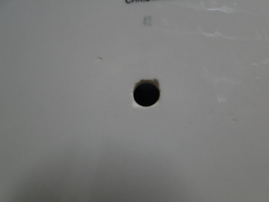 Spode Christmas Tree, Green Trim, England: 2-Tier Serving Tray, Green Trim Loss