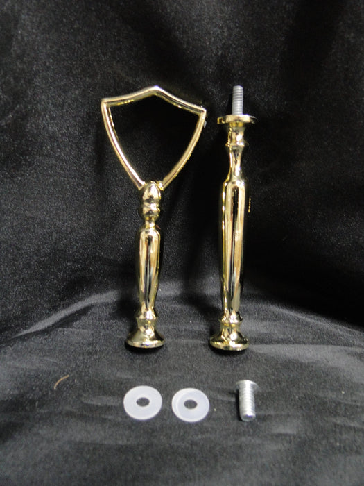 Spode Christmas Tree, Green Trim, England: 2-Tier Serving Tray, Green Trim Loss