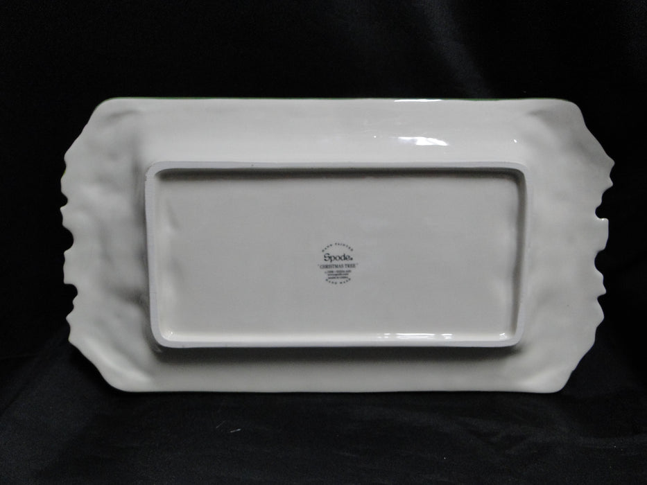 Spode Christmas Tree, Tartan Edge, Green Trim: Rectangular Tray, 12", Box