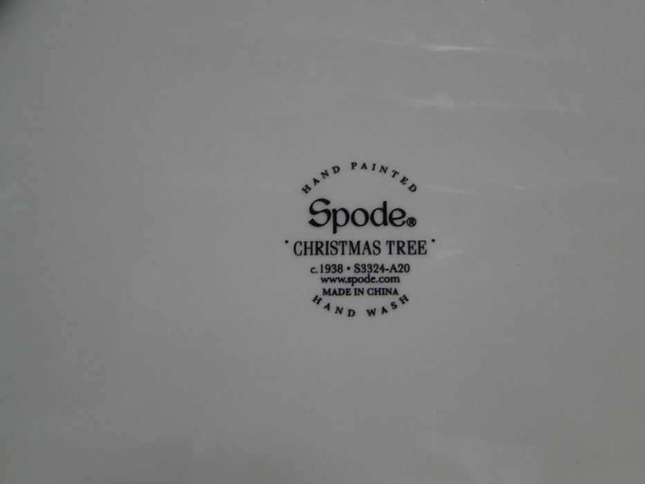 Spode Christmas Tree, Tartan Edge, Green Trim: Rectangular Tray, 12", Box