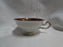 ALKA Burgund, Gold Leaves on Red Band: Demitasse Cup & Saucer Set, 1 3/4"