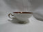 ALKA Burgund, Gold Leaves on Red Band: Demitasse Cup & Saucer Set, 1 3/4"