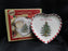 Spode Christmas Tree, Peppermint: "Bless this Home" Heart Plate, 7 3/4", Box