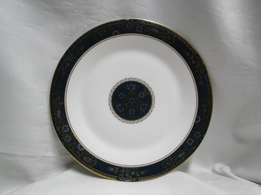 Royal Doulton Carlyle: Blue Flowers, Teal Band, Gold: Salad Plate (s), 8"