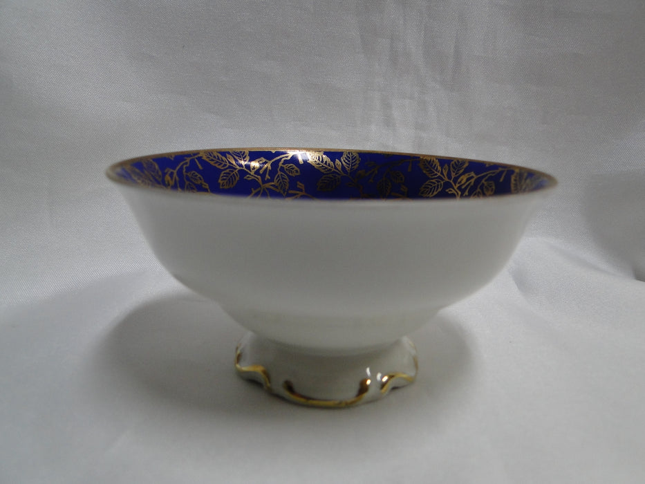 ALKA Burgund, Gold Leaves on Cobalt Band: Demitasse Cup & Saucer Set, 1 3/4"
