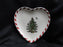 Spode Christmas Tree, Peppermint: Set of 4 Canape Heart Plates, 6", Box
