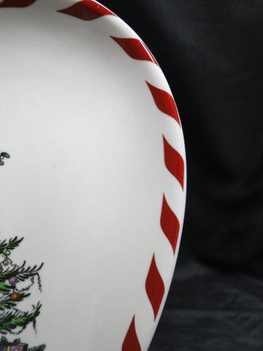 Spode Christmas Tree, Peppermint: Set of 4 Canape Heart Plates, 6", Box