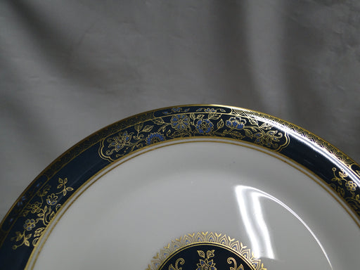Royal Doulton Carlyle: Blue Flowers, Teal Band, Gold: Bread Plate (s), 6 5/8"