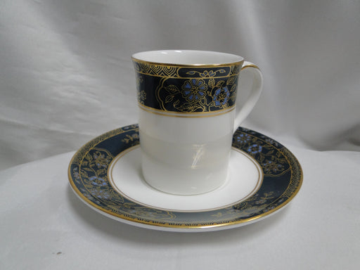 Royal Doulton Carlyle: Blue Flowers, Teal Band, Gold: Demi Cup & Saucer Set (s)