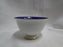 ALKA Gold Florals & Lattice on Cobalt Band: Demitasse Cup & Saucer Set, 1 7/8"