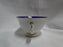 ALKA Gold Florals & Lattice on Cobalt Band: Demitasse Cup & Saucer Set, 1 7/8"
