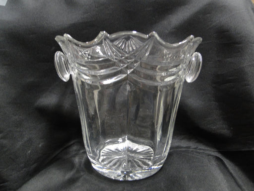 Clear w/ Cut Fan & Swag Design: Ice Bucket, 7 3/8" -- MG#051