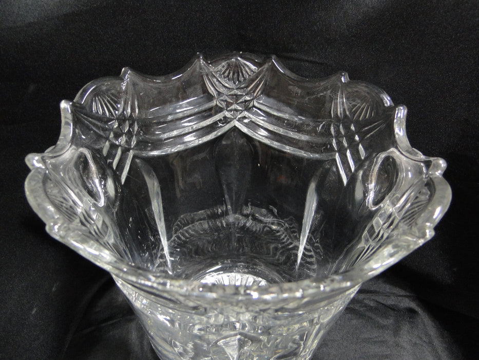 Clear w/ Cut Fan & Swag Design: Ice Bucket, 7 3/8" -- MG#051