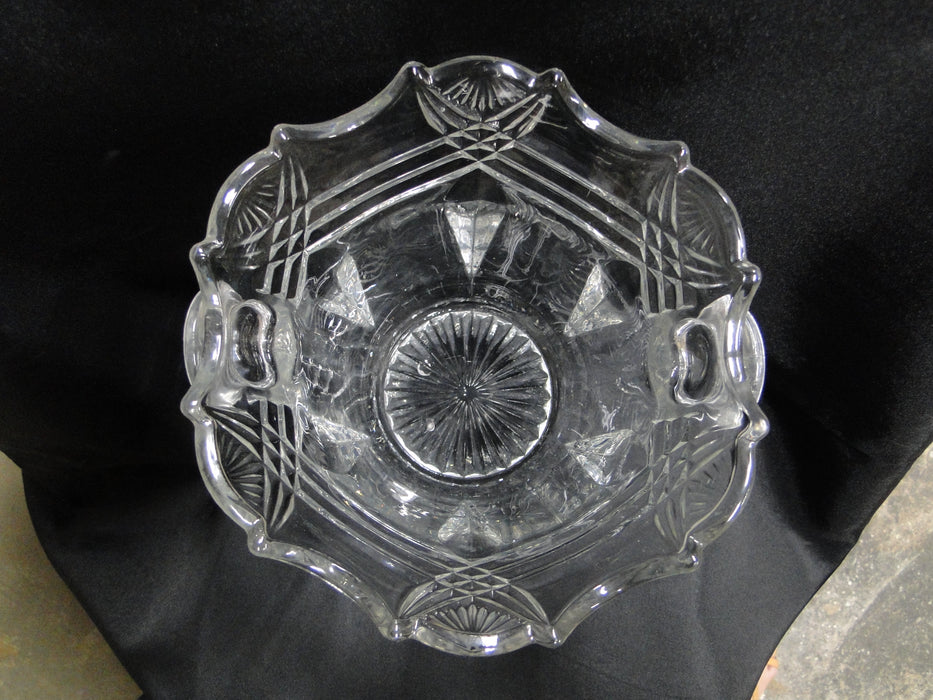 Clear w/ Cut Fan & Swag Design: Ice Bucket, 7 3/8" -- MG#051