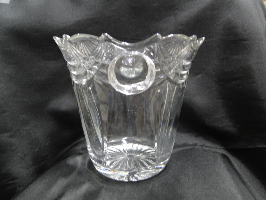 Clear w/ Cut Fan & Swag Design: Ice Bucket, 7 3/8" -- MG#051