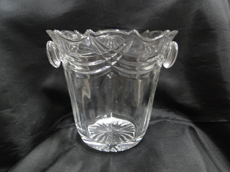 Clear w/ Cut Fan & Swag Design: Ice Bucket, 7 3/8" -- MG#051