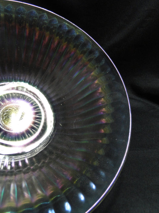 Opalescent w/ Ribbed Sides: Round Serving Bowl, 9 7/8", As Is -  MG#068