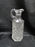 Glass Cruet No Stopper, Six Sided, Diamond Pattern, 7 1/2" Tall, As Is, MG#130