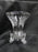 Clear, Cut Crystal: 3-Toed Vase, 4 3/4" x 5 7/8" Tall --  MG#225