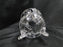 Clear, Cut Crystal: 3-Toed Vase, 4 3/4" x 5 7/8" Tall --  MG#225