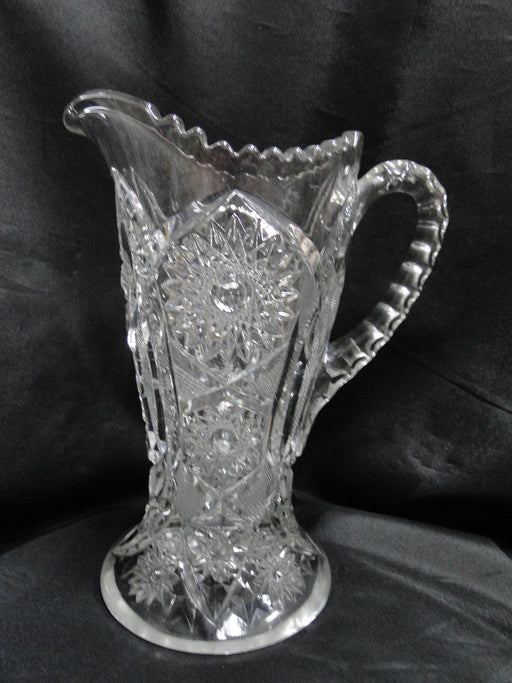 Clear, Pressed Glass,  Stars & Arches: Serving Pitcher, 9 1/2" Tall  --  MG#227