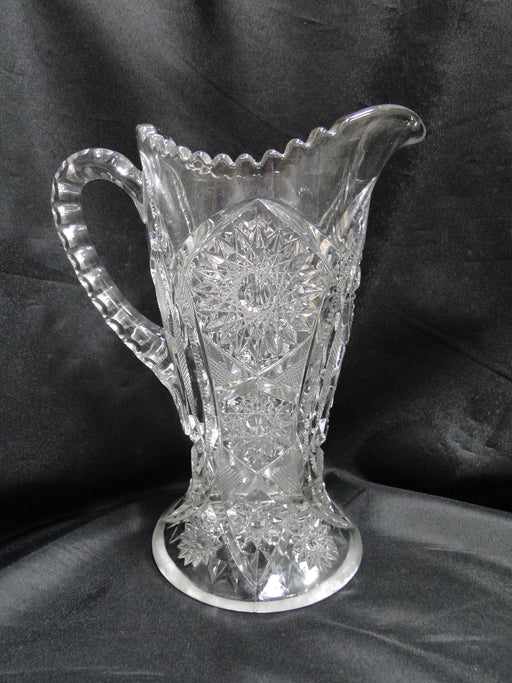 Clear, Pressed Glass,  Stars & Arches: Serving Pitcher, 9 1/2" Tall  --  MG#227