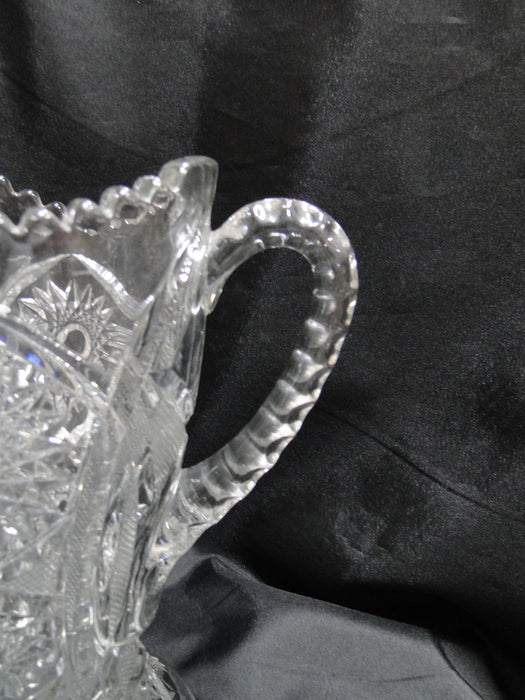Clear, Pressed Glass,  Stars & Arches: Serving Pitcher, 9 1/2" Tall  --  MG#227