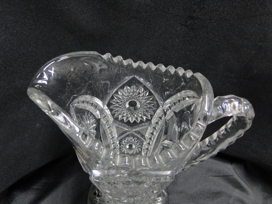 Clear, Pressed Glass,  Stars & Arches: Serving Pitcher, 9 1/2" Tall  --  MG#227