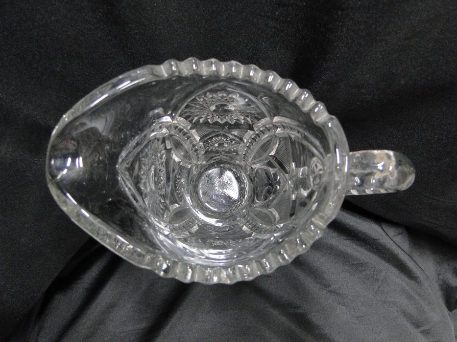 Clear, Pressed Glass,  Stars & Arches: Serving Pitcher, 9 1/2" Tall  --  MG#227