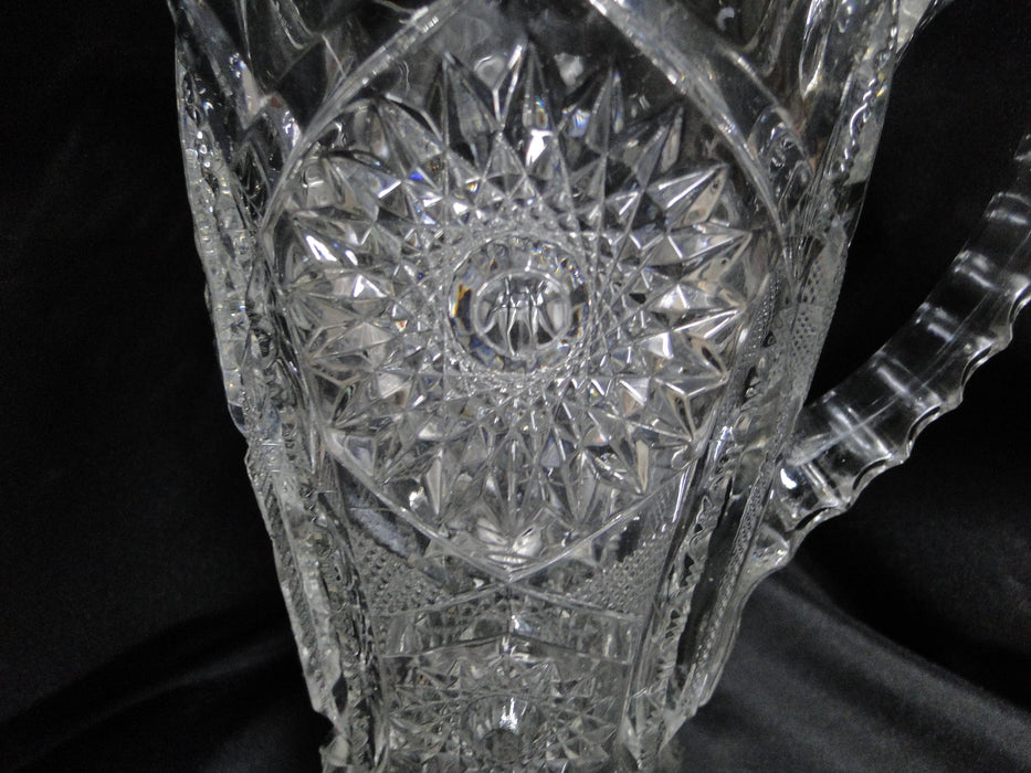 Clear, Pressed Glass,  Stars & Arches: Serving Pitcher, 9 1/2" Tall  --  MG#227