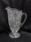 Anna Hutte Ann13, Pressed, Florals & Criss Cross: Serving Pitcher, 9", As Is