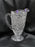 Anna Hutte Ann13, Pressed, Florals & Criss Cross: Serving Pitcher, 9", As Is